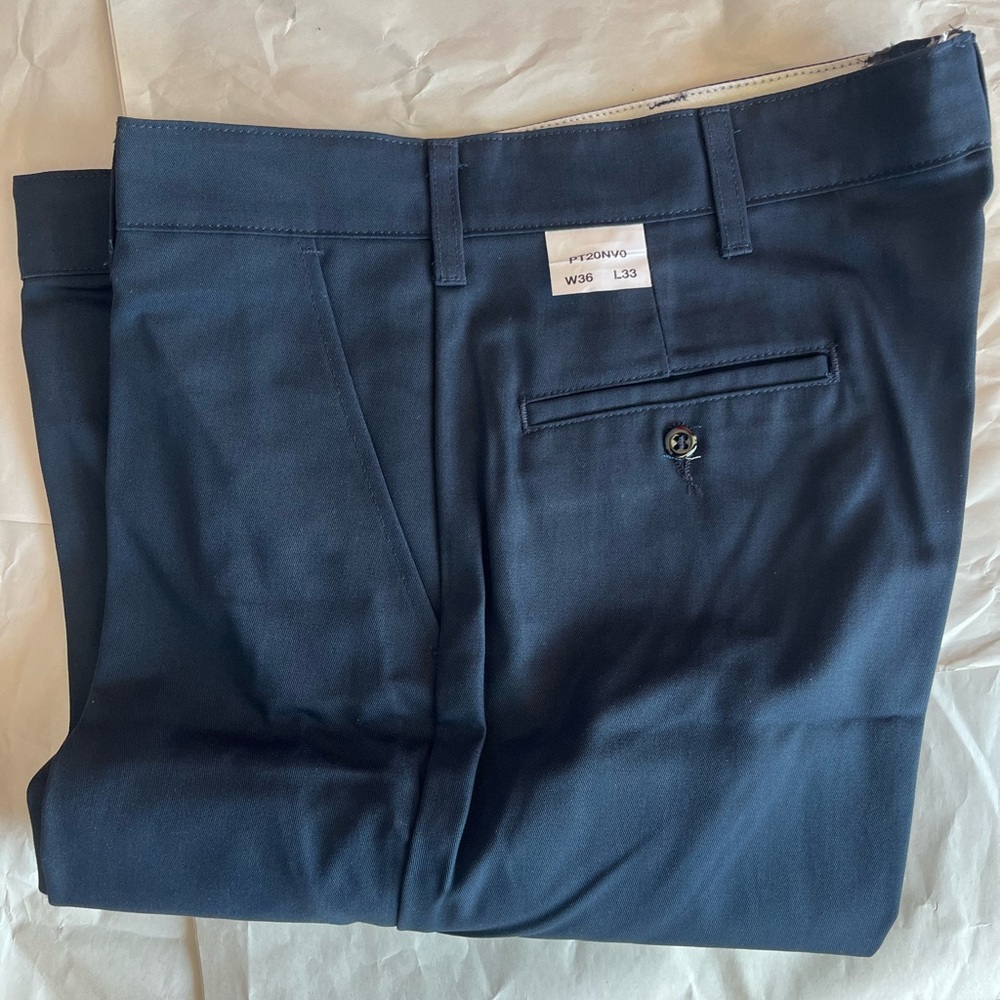 NEW RED KAP BLUE WORK PANTS CHINO SIZE 36x33